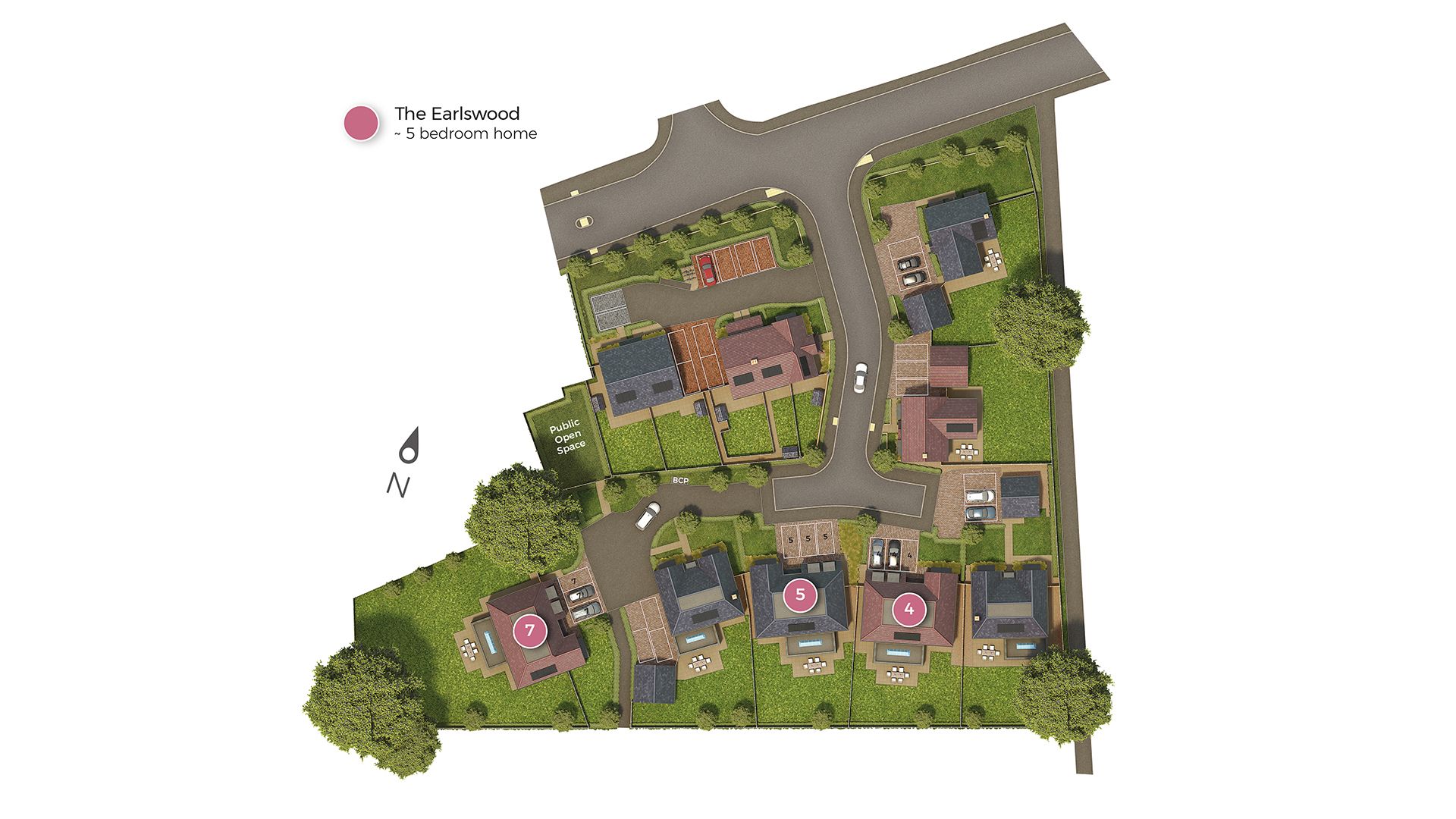 Earlswood Siteplan New House Cheltenham