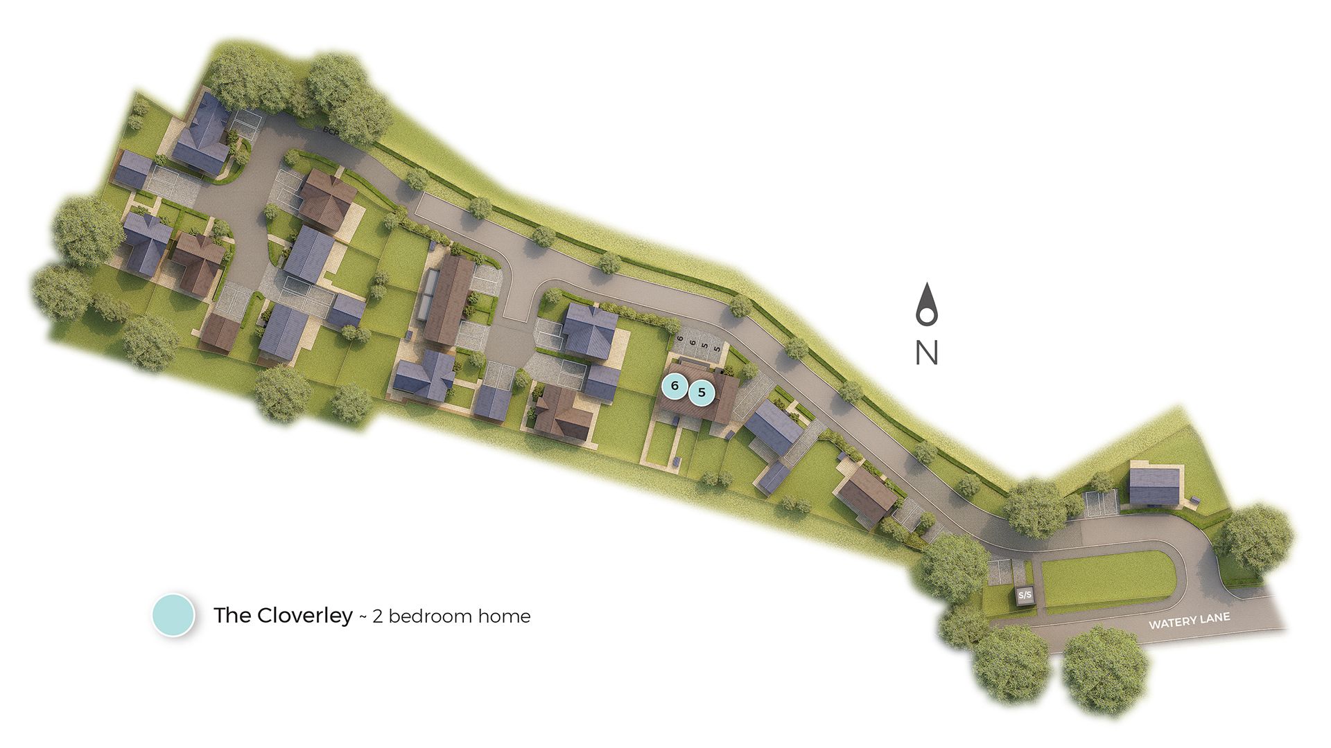 Cloverley Siteplan New Houses Warwickshire