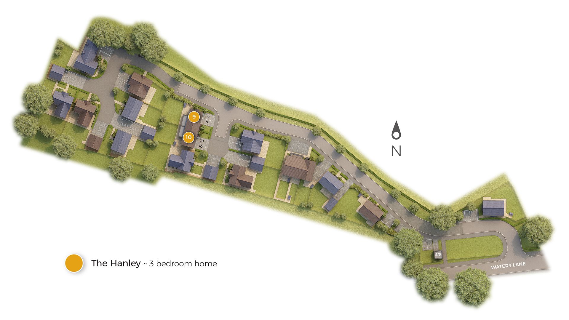 Hanley Siteplan New Houses Warwickshire