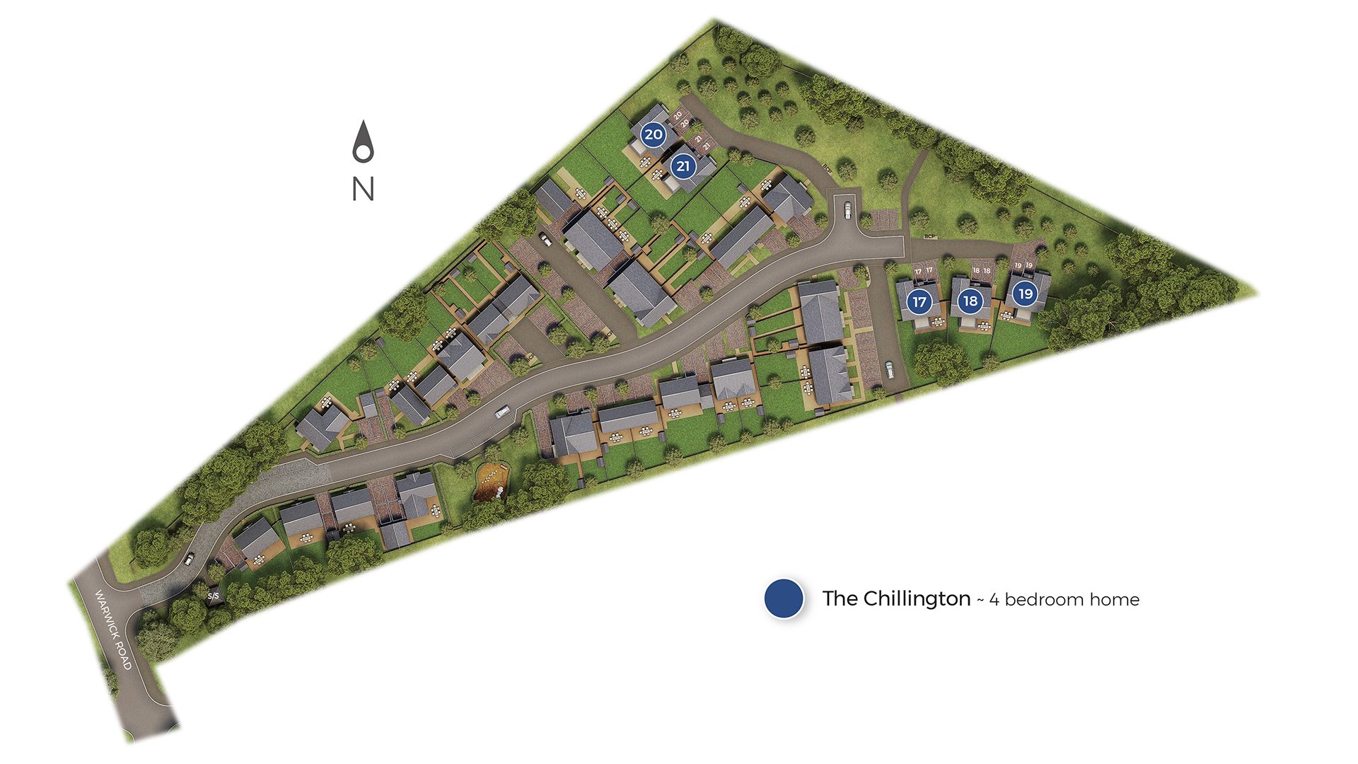 Chillington Siteplan New Houses Oxfordshire