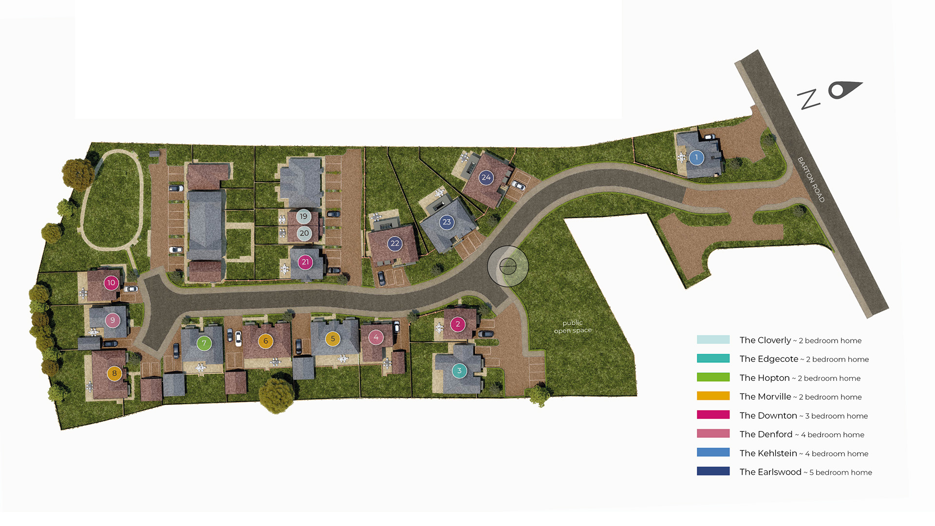 Deerhurst Gardens Plan - New houses in Warwickshire