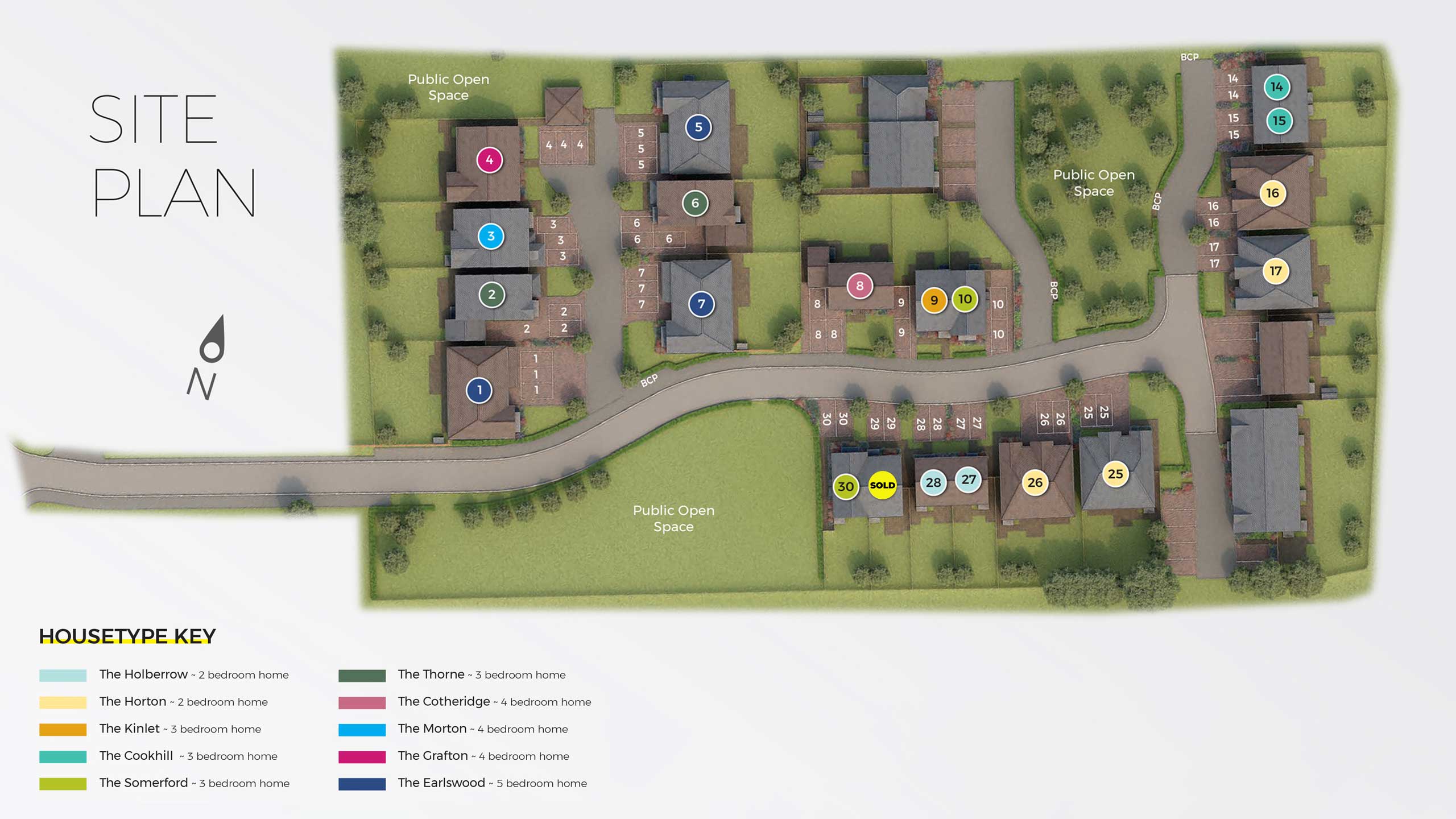 Inkberrow-site-plan-18.11 Ambridge Fields - New houses in Worcestershire